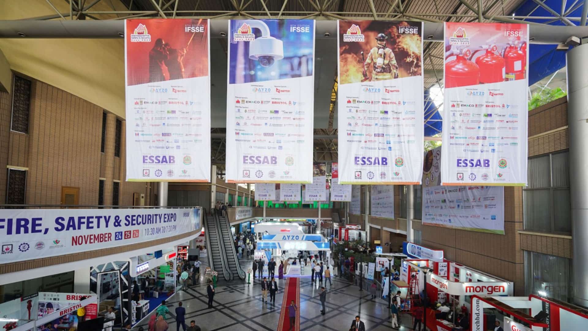 Exhibition hall overview at the IFSSE venue